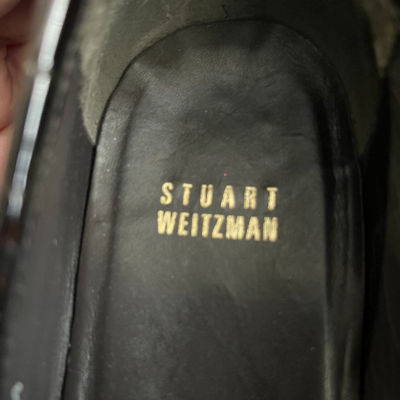 Stuart Weitzman moc croc wedge tassel loafers - Picture 5 of 5